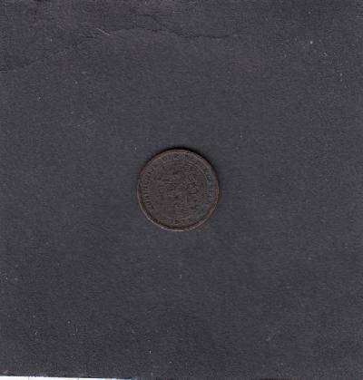 Beschrijving: 1/2 Cent WILHELMINA 